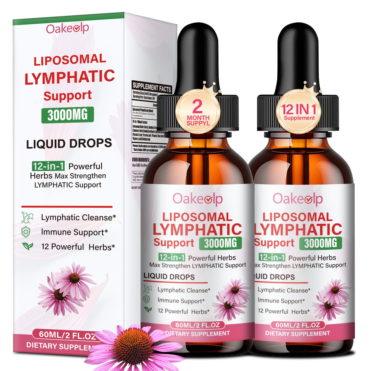 Amazon.com: 2 Pack Extra Powerful 3000MG Liposomal Lymphatic